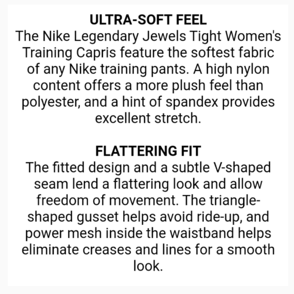 Nike Dri Fit  Legend. Jewels Tight Training Capri - Picture 15 of 15